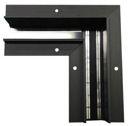 Коннектор угловой потолочный встраиваемый SY Черный Муар SY-601901-RC-CN-1-BLMR- PCB Серебро фото 1 — Multielectrika