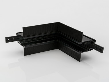 SY-LINK-INT-T2S-BL, коннектор угловой внутр.для встраиваемого низкопрофильного шинопровода, черный — Multielectrika