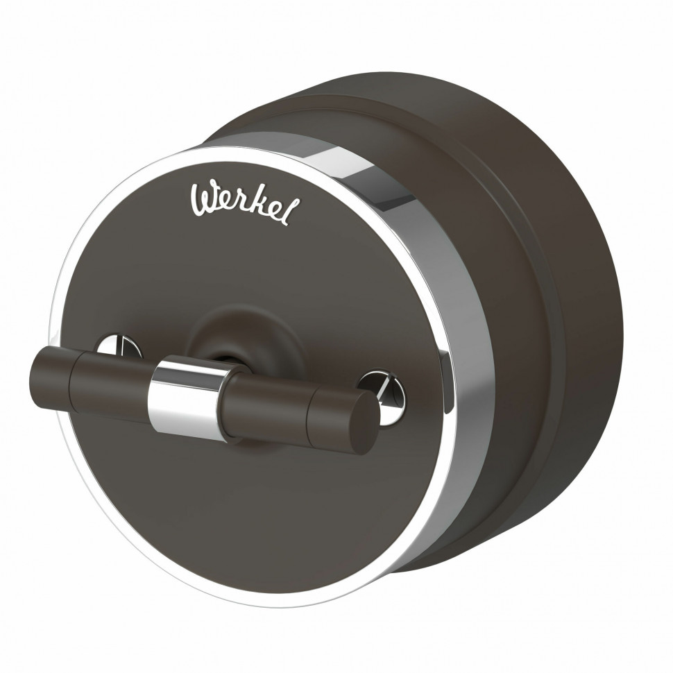 Переключатель/выключатель одноклавишный Vintage мокко матовый/хром W5812052 фото 1 &mdash; Multielectrika