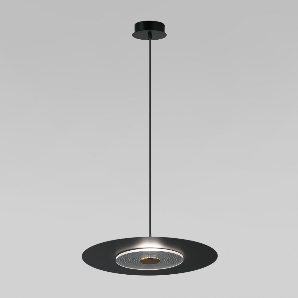 Подвесной светильник с металлическим плафоном 40030/1 LED / черный фото 1 — Multielectrika