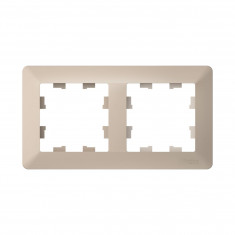 Рамка на 2 поста Systeme Electric AtlasDesign Air песочный &mdash; Multielectrika