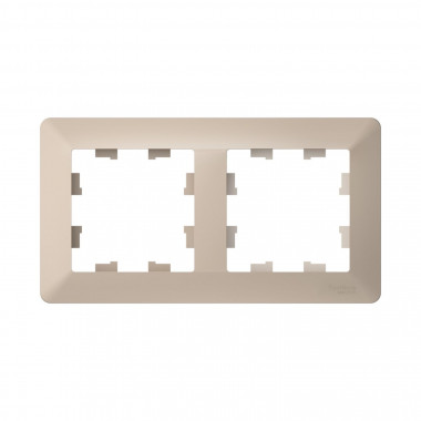 Рамка на 2 поста Systeme Electric AtlasDesign Air песочный — Multielectrika