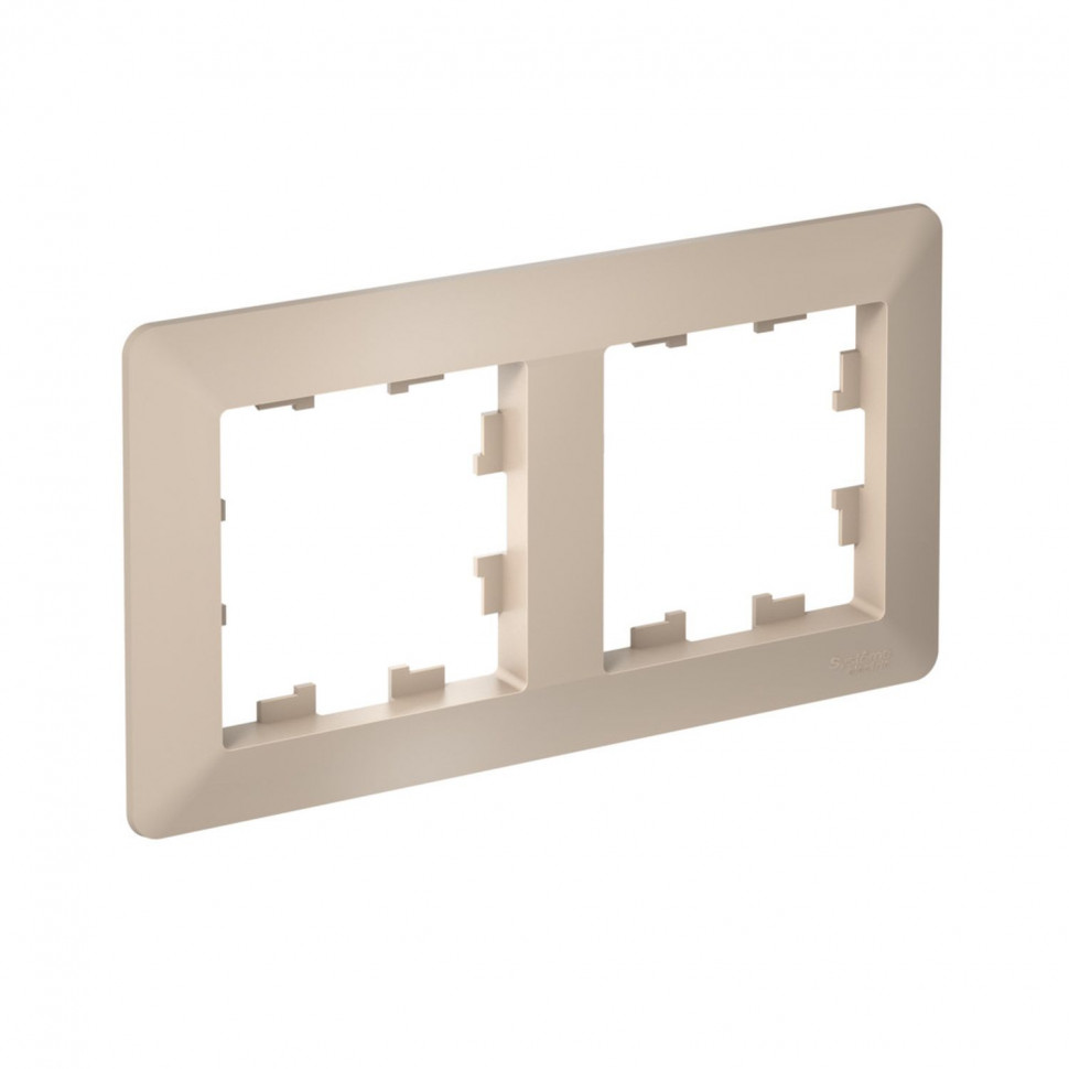 Рамка на 2 поста Systeme Electric AtlasDesign Air песочный фото 1 — Multielectrika
