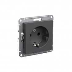 Розетка силовая Systeme Electric AtlasDesign 16А, базальт &mdash; Multielectrika
