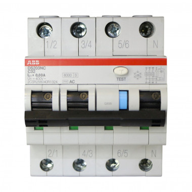 Дифференциальный автомат ABB (АВДT) DS203NC C32 AC30 2CSR256040R1324 &mdash; Multielectrika