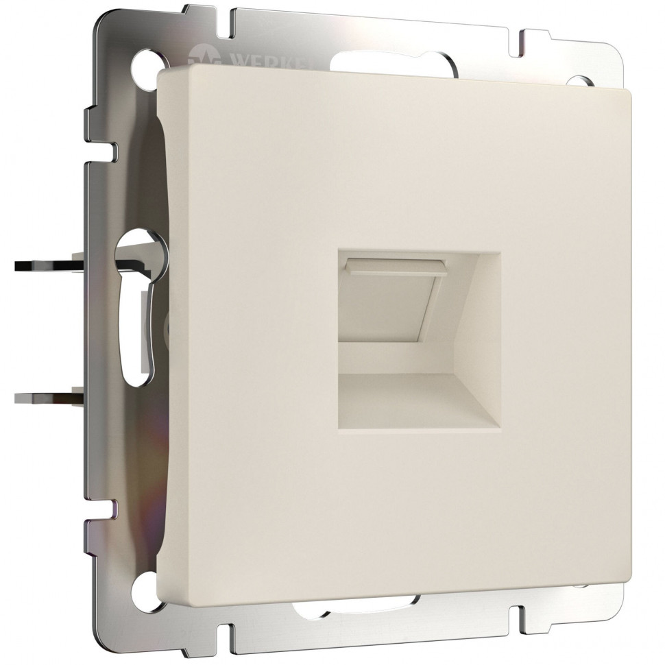 Розетка Ethernet RJ-45 (айвори матовый) W1181062 фото 1 &mdash; Multielectrika
