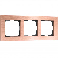 Рамка на 3 поста Aluminium (бронза) W0031712 &mdash; Multielectrika