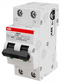 Дифференциальный автомат ABB 1P+N DS201 C25 AC30 2CSR255080R1254 &mdash; Multielectrika