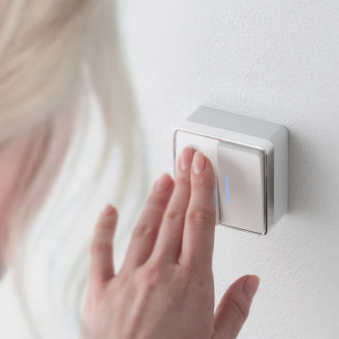 Выключатель двухклавишный с подсветкой Gallant белый W5020101 — Multielectrika