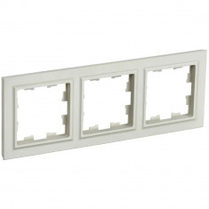 Рамка на 3 поста IEK Brite РУ-3-БрКр бежевая &mdash; Multielectrika