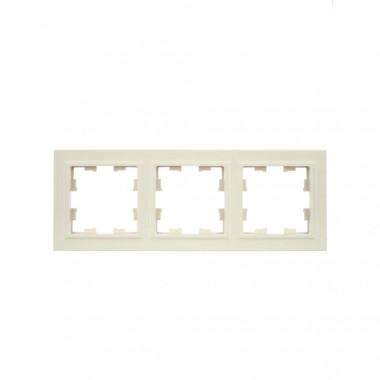 Рамка на 3 поста IEK Brite РУ-3-БрКр бежевая — Multielectrika