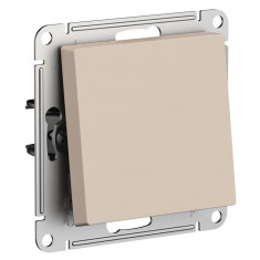 Выключатель одноклавишный Systeme Electric AtlasDesign самовозвратный, 10А, песочный &mdash; Multielectrika