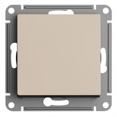 Выключатель одноклавишный Systeme Electric AtlasDesign самовозвратный, 10А, песочный &mdash; Multielectrika