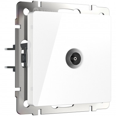ТВ-розетка проходная (белый) W1184001 &mdash; Multielectrika