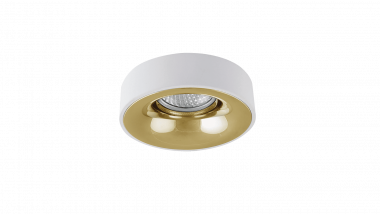 NC1826-M-W+G Накладная рамка белый+золото MR16  — Multielectrika