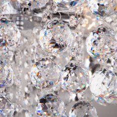 Потолочная люстра с хрусталем 3299/9 хром &mdash; Multielectrika