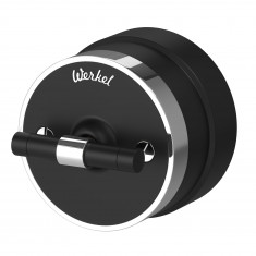 Переключатель/выключатель одноклавишный Vintage черный матовый/хром W5812051 &mdash; Multielectrika