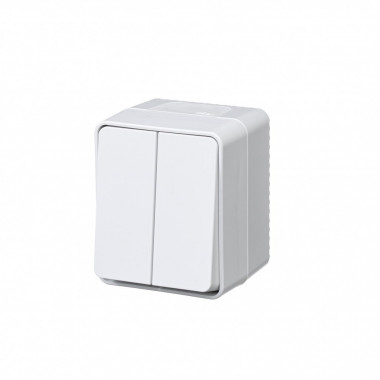 Выключатель 2-клавишный 10 АХ Schneider Electric AtlasDesign Profi54, белый ATN540151 — Multielectrika