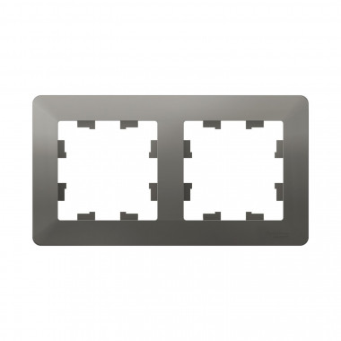 Рамка на 2 поста Systeme Electric AtlasDesign Air сталь — Multielectrika