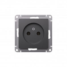 Розетка силовая Systeme Electric AtlasDesign без заземления, без шторок, 16А, базальт &mdash; Multielectrika