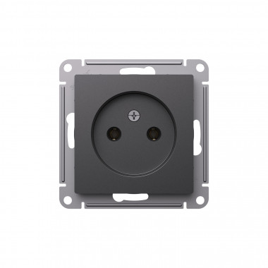 Розетка силовая Systeme Electric AtlasDesign без заземления, без шторок, 16А, базальт — Multielectrika