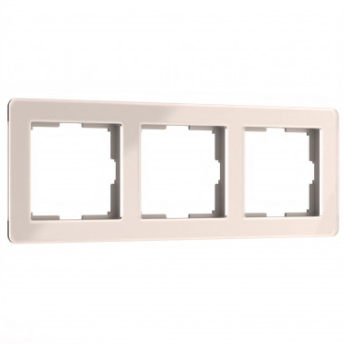 Рамка из акрила на 3 поста Acrylic айвори W0032743 — Multielectrika