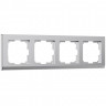 Рамка из поликарбоната на 4 поста Stark серебряный матовый W0041865