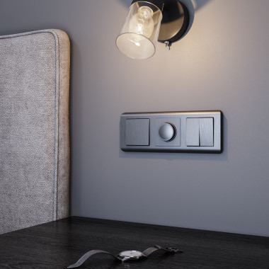 Выключатель  двухклавишный (графит рифленый) W1120004 — Multielectrika