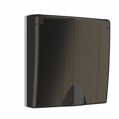 Накладка для розетки IP44 с крышкой (бронзовый) WL12-SKGSC-IP44-CP — Multielectrika