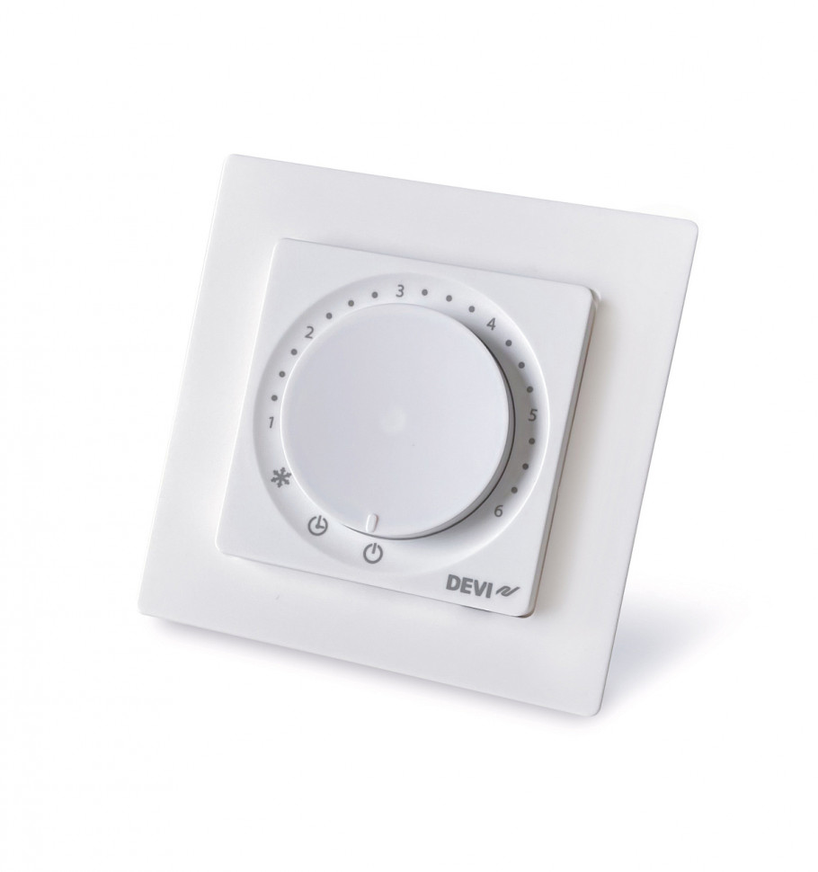 Напольный термостат Danfoss DEVIreg Basic Polar White 16 A 230 В переменного тока (140F1164) фото 1 &mdash; Multielectrika