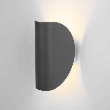 Уличный настенный светодиодный светильник Taco IP54 1632 TECHNO LED серый — Multielectrika