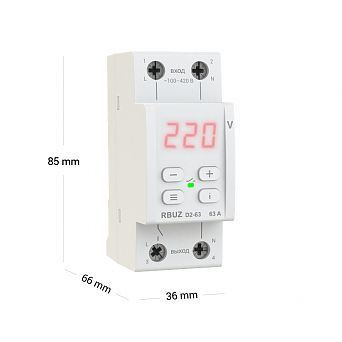 Реле напряжения WELROK D2-63 Red 4660251140014 — Multielectrika