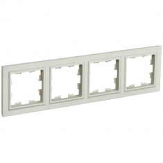 Рамка на 4 поста IEK Brite РУ-4-БрКр бежевая &mdash; Multielectrika