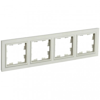 Рамка на 4 поста IEK Brite РУ-4-БрКр бежевая — Multielectrika