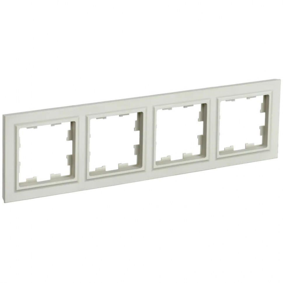 Рамка на 4 поста IEK Brite РУ-4-БрКр бежевая фото 1 — Multielectrika