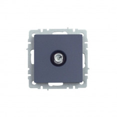 Розетка TV проходная IEK Brite РТВ10-0-БрМ маренго &mdash; Multielectrika