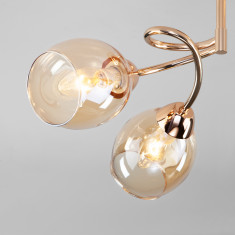 Потолочная люстра со стеклянными плафонами 30171/4 золото &mdash; Multielectrika