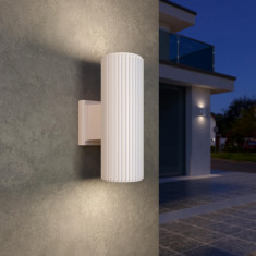 Уличный настенный светильник Strict IP54 1403 TECHNO песочно-белый &mdash; Multielectrika