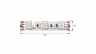 Светодиодная лента 5050, 60 LED/м, 14,4 Вт/м, 12В , IP20, Цвет: RGB, SWG560-12-14.4-RGB-M