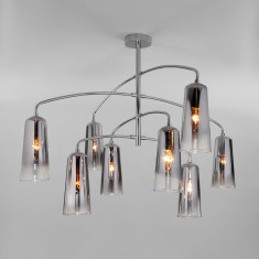 Потолочная люстра со стеклянными плафонами 70137/8 хром &mdash; Multielectrika