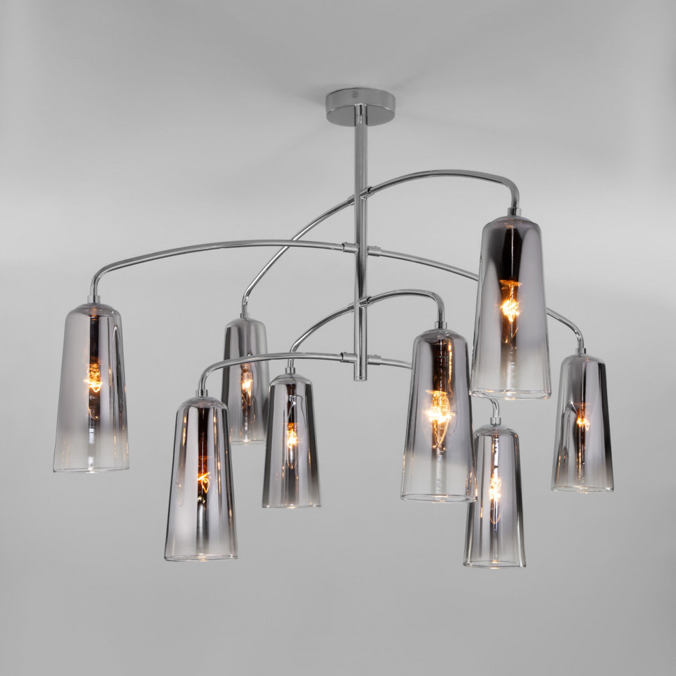 Потолочная люстра со стеклянными плафонами 70137/8 хром фото 1 — Multielectrika