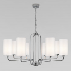 Подвесная люстра с абажурами 60128/8 хром &mdash; Multielectrika