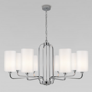 Подвесная люстра с абажурами 60128/8 хром — Multielectrika