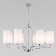Подвесная люстра с абажурами 60128/8 хром &mdash; Multielectrika