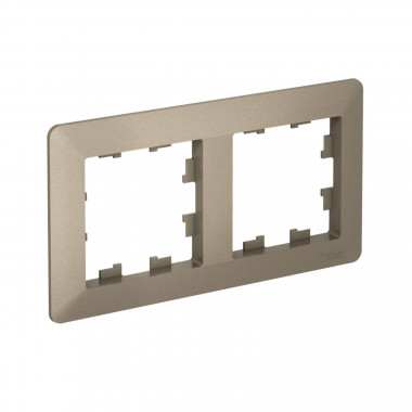 Рамка на 2 поста Systeme Electric AtlasDesign Air шампань — Multielectrika