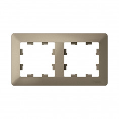 Рамка на 2 поста Systeme Electric AtlasDesign Air шампань &mdash; Multielectrika