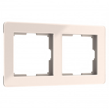 Рамка из акрила на 2 поста Acrylic айвори W0022743 &mdash; Multielectrika