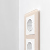 Рамка из акрила на 2 поста Acrylic айвори W0022743 фото 4 &mdash; Multielectrika