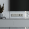 W0052917/ Рамка на 5 постов Slab (дымчатый софт) W0052917 фото 3 &mdash; Multielectrika
