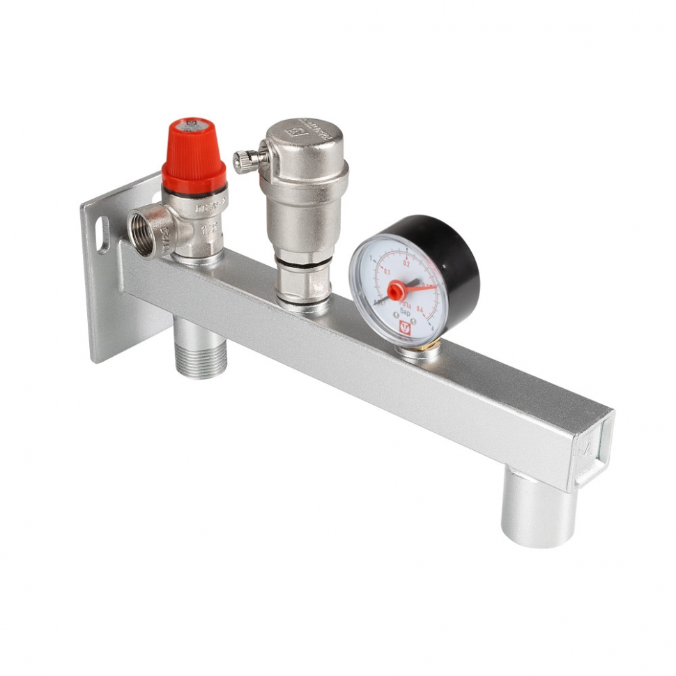 Группа безопасности стальная консольная (до 44кВт и 10 бар) VT.495 VALTEC фото 1 &mdash; Multielectrika